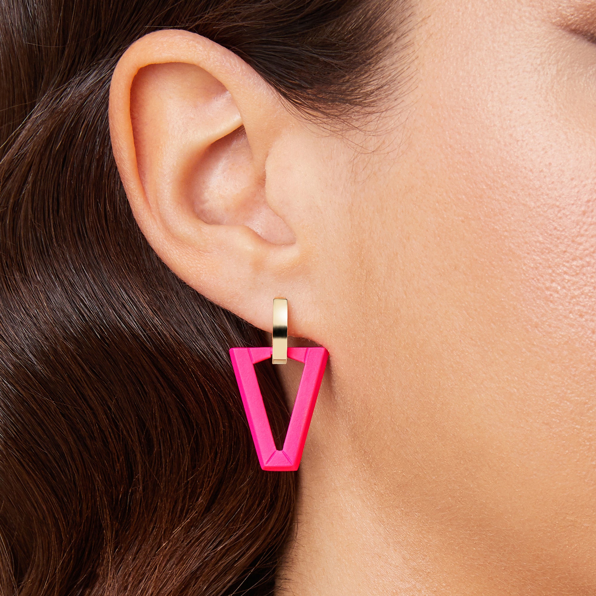 アクセサリー VALENTI USRevo Pink Lab Created Sapphire And White Cubic Zirconia 18k Rose