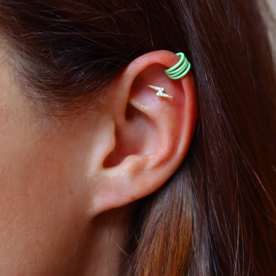 MINI EARCUFF BABY GREEN