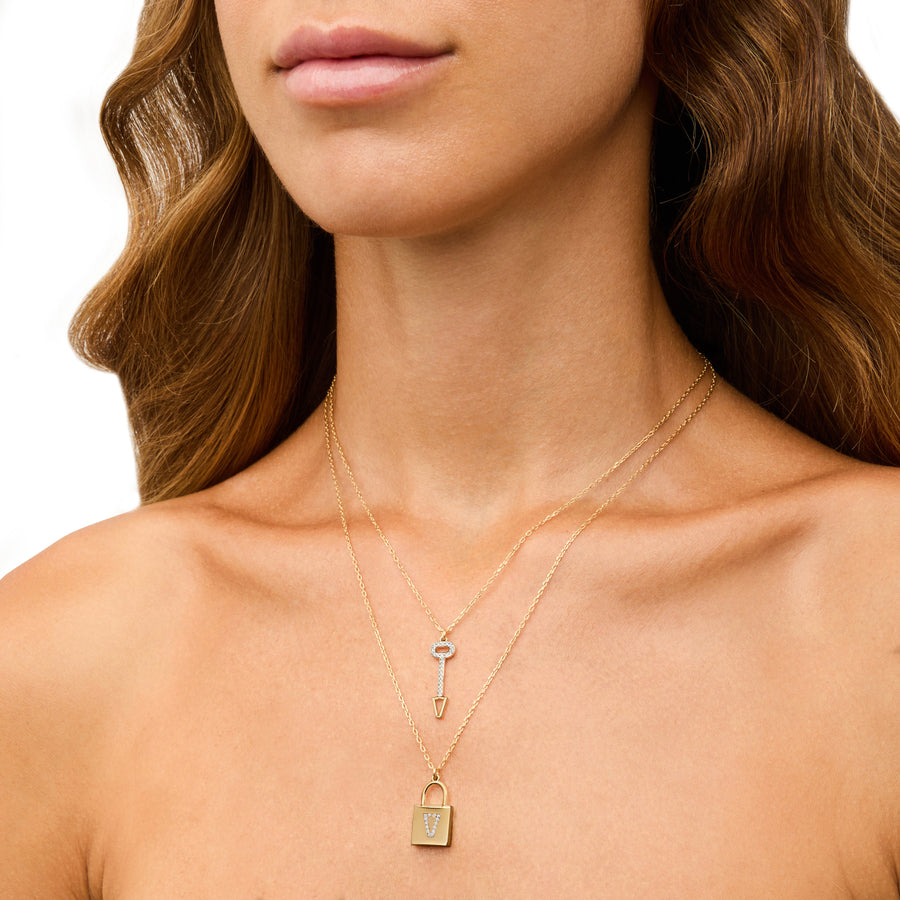 LOCK NECKLACE GOLD