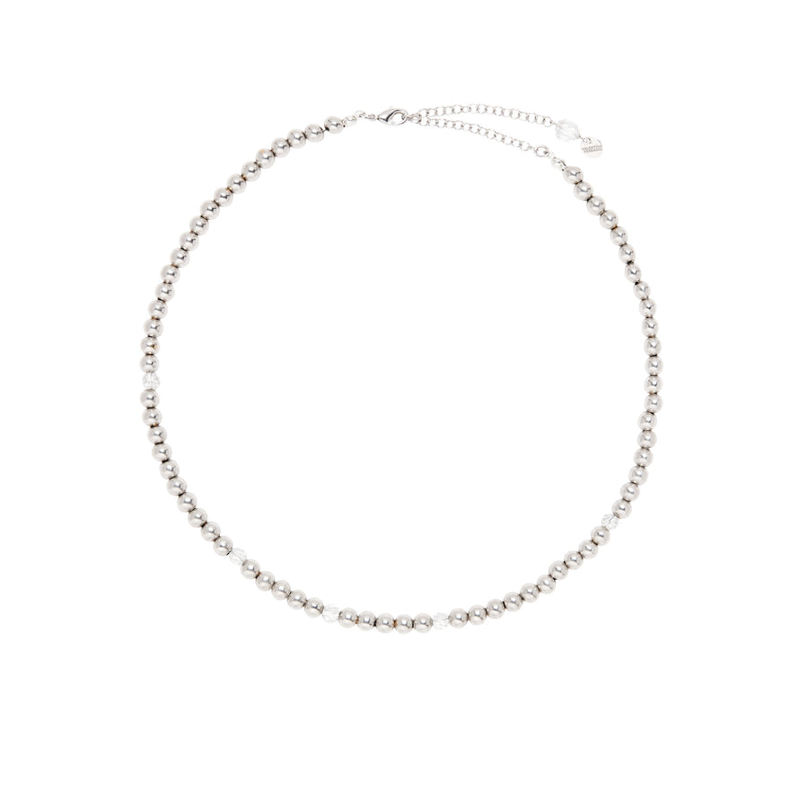 SILVER BEAD NECKLACE